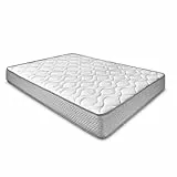 DUÉRMETE ONLINE - Colchón Viscoelástico Marko (Doble Cara) Multicapa con Firmeza-Dureza Media-Alta, Altura 21cm, Antiácaros, Antibacerias e Hipoalergénico, 135 x 190
