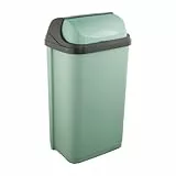 keeeper Papelera con tapa 50 l Verde nórdico 39x29,5x67,5 gama Rasmus