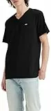 Levi's Original Housemark V-neck, T-Shirt para Hombre, Mineral Black, L