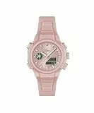 Lacoste Reloj de Cuarzo Multifuncional Analógico-Digital para Mujer Colección LC33 con Correa de Silicona Rosa Claro - 2001429