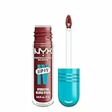 NYX Professional Makeup Brillo de Labios Hidratante, Color y Brillo Efecto Húmedo, Hasta 12H de Hidratación, Con Vitamina B12 y Magnesio, Lip IV Hydrating Gloss Stain, Tono: Drippin' In Rose