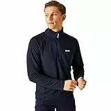 Regatta Montes Mini Stripe Sudadera Ligera de Felpa con Media Cremallera, Hombre, Azul (Navy), M