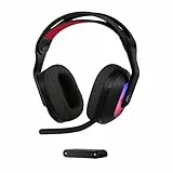 Logitech G Astro A20 X Lightspeed Auriculares inalámbricos Gaming para PS5, Xbox, Switch y PC con PLAYSYNC Audio de Dos Sistemas, Bluetooth, RGB LIGHTSYNC y micrófono con Varilla de 48 kHz - Negro