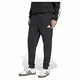adidas Hombre Essentials FEELCOZY French Terry Pant, Black/White, L