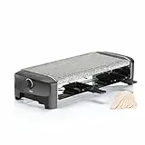 Princess 162830 Stone & Raclette Party – Parrilla para 8 personas