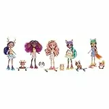 Mattel Enchantimals City Tails Pack 5 muñecas Skate. Conjunto de 15 Piezas, Multicolor (HHC19)