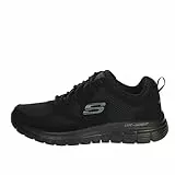 Skechers Burns- Agoura Hombre Scarpe da ginnastica, Black, 42.5 EU