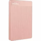 UnionSine Disco Duro Externo 500GB 2.5' USB3.0 Ultra Slim Portátil HDD Almacenamiento para PC, Mac, MacBook, Chromebook, Xbox, PS4 (Color Rosa) HD2510