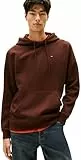Tommy Jeans TJM Reg S Flag Hoodie, Sudadera con Capucha Hombre, Brown (Rich Brown), M