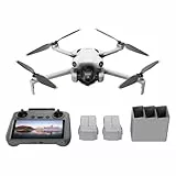 DJI Pack Mini 4 Pro Vuela Más con DJI RC 2 (control remoto pantalla), drones camara 4k, menos de 249 g, 34 min tiempo vuelo, 2 baterías adicionales, C0