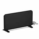 blumfeldt Calefactor Infrarrojos 2000W - Pared/pie, grafeno, Control por App y táctil, termostato, IP24, protección sobrecalentamiento/vuelco, para Habitaciones hasta 20m², Negro
