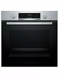 Bosch - Horno Multifunción con Vapor añadido, Serie 4, 60 cm. de ancho, 3D Hotair, Acero, HQA514ES3
