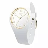 Ice-Watch - ICE glam White Gold Numbers - Reloj blanco para Mujer con Correa de silicona - 014759 (Small)