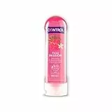 Control Gel Thai Passion 2 en 1 - Gel de Masaje Corporal con Aroma a Especias Florales - 200 ml - Base acuosa - Compatible con Preservativo - Hidratante - Hipoalergénico - Sin azúcar - No mancha