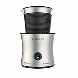 Cecotec Espumador de Leche Power Moca Spume 5000. 650 W, Capacidad de 400 ml, 4 Modos de funcionamiento, Prepara Chocolate caliente, Jarra de Acero Inoxidable, Base 360º Antideslizante