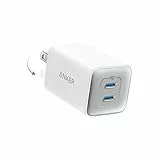 Anker Cargador USB C Carga Rapida 47W, Cargador Samsung Carga Rapida 523(Nano 3),Compacto con 2 Puertos GAN para iPhone 17/17 Pro/17/16 Pro Max/15 Air,Galaxy,Pixel 4/3,iPad/iPad Mini