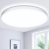 Swoieltr Plafon LED Techo, 24W 2000LM Lampara Techo, IP44 Plafones para Techo LED, 6500K Lampara LED Techo Candeeiro Teto Cocina Dormitorio Salon Baño Ø28cm