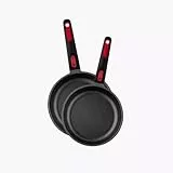 MONIX In-Out | Set 2 sartenes 20-24 cm, aluminio, full induction, sin PFOA, antiadherente, apta para todo tipo de cocinas incluso inducción