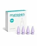Metapen 4PCS Puntas de Repuesto para Apple Pencil Pro & 1 & 2 Generación, Logitech Lapiz, Puntas de Lápiz Duraderas para metapen A8/ A11/ A14/ Air 8/ D1, Puntas de Stylus de Alta Sensibilidad(Morado)