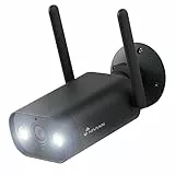 NIVIAN- Cámara Bullet WiFi 2,4Ghz-Resolución 2K-Apta para Exterior IP66-Función detección Humanos-Visión Nocturna 10m- Compatible con Alexa y Google Home–Control Remoto con App Tuya-Color Negro