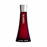 HUGO Deep Red Eau de Parfum para Mujer |Perfume de mujer con notas de naranja sanguina y sándalo | Duración media | 90 ml
