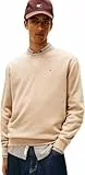 Tommy Jeans TJM Reg S Flag Crew Dm0Dm20741 Sudadera sin Botones, Beige (Coastal Taupe), M para Hombre