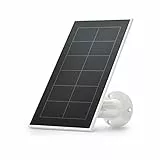 Arlo Panel Solar Cable Magnético 2,4 m Blanco, Compatible Con Pro 3, Pro 4 (+XL), Pro 5, Floodlight, Ultra 2 (+XL), Go 2, Para Carga Ininterrumpida, Arlo Accesorio Certificado, VMA5600