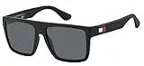 Tommy Hilfiger Gafas de Sol TH 1605/S Matte Black/Grey 56/16/140 hombre