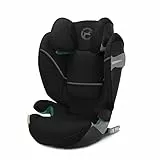 Cybex Gold Silla de coche Solution S2 i-Fix, Para coches con y sin ISOFIX, 100 - 150 cm, De 3 a 12 años aprox. (15 - 50 kg), Negro (Moon Black)