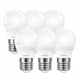 Linkind Bombilla LED E27, Blanco Frio 6500k, 7.5W Equivalente a 60W 806LM, Bombilla Mini Globo G45 con Casquillo Gordo Estándar E27, Bajo No Regulable, Consumo, Lot de 6