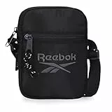 Reebok Dena Bandolera Pequeña Negro 12x17x2,5 cms Poliéster by Joumma Bags