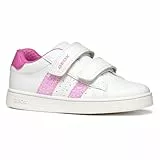 Geox J ECLYPER Girl A, Zapatillas, White/Fuchsia, 35 EU