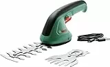 Bosch Home and Garden 0600833303 Tijeras de Jardín EasyShear, Batería de 3.6.V Integrada, Tiempo de Funcionamiento: 40 min, Longitud de Cuchilla: 12.cm (Setos)/8.cm (Césped), en Caja Verde