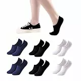 Calcetines Invisibles para Hombre y Mujer. Pinkies Unisex. 85% Algodón. Calcetines Cortos Transpirables, Antideslizantes, Anti-olor Blanco, Negro, Azul. Pack 6 Pares