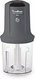 Moulinex Multi - Carretilla para picadora eléctrica, 500 W, capacidad útil 500 ml, 2 velocidades, intuitivo, delgado, hacha, mezcla, accesorios aptos para lavavajillas, fabricado en Francia AT711B10