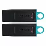 Kingston DataTraveler Exodia DTX/64GB-2P Flash Drive USB 3.2 Gen 1 - con capuchón Protector y Llavero en múltiples Colores