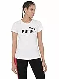 Puma Ess Logo Tee Camiseta de Deporte, White 787, XL Mujer