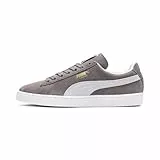 PUMA Suede Classic+, Zapatillas de estar por casa, Mujer, Gris (Steeple Gray/White), 46 EU
