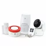 Garza Smart - Kit Sistema de Alarma y Seguridad Inteligente Wifi 2,4 GHz con Cámara 1080p 360º para el hogar, Sirena 120 dB, Sensores de Movimiento y Apertura de Puertas/Ventanas, Control por voz/app.