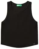 United Colors of Benetton Canotta 31h3ch01f Camiseta, Negro, 130 cm para Niñas