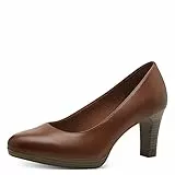 Tamaris Mujer Zapatos de tacón, señora Zapatos de tacón Clásicas,TOUCHit,Elegante,Noble,cómodo,Zapato de Negocios,Cerrado,Cognac,38 EU