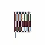 UO Agenda Anual Copenhague Mini Semana Vista: Empieza en enero de 2026 y Acaba en diciembre de 2026, Tapa Dura, Apertura súper cómoda de 180 Grados, Negro, Rayas