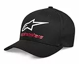 Alpinestars Original Logo Flexfit Hat Gorra de béisbol, Negro/Blanco/Rojo, L/XL para Hombre
