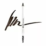 wet n wild, Lápiz de cejas Brow-Sessive, Lápiz de Cejas de Doble Punta con Pincel en Espiral para Cejas Finas y Gruesas, Fórmula de Aspecto Natural, Definición de Color, Marrón Oscuro