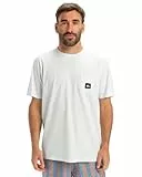 Quiksilver Salt Water Pocket SS tee Camiseta, Snow White, L Hombre
