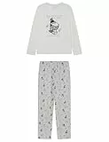 Women'secret Pijama Largo Snoopy Collection Pyjama, White, L para Mujer