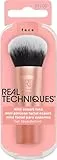 REAL TECHNIQUES Mini Expert Face Brush - Mini Brocha para Base de Maquillaje, Naranja
