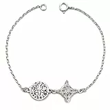 MASBARATA DOBLE PROTECCION NUDO DE BRUJA CON TETRAGRAMATON EN PLATA DE LEY (PULSERA)