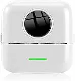NK Impresora fotográfica portátil mini impresora térmica inalámbrica para móvil, incluye rollo de papel y cable USB, compatible con iOS y Android, color blanco