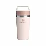 Stanley Termo Cafe To-Go 0.35L - Mantiene 4 Horas Caliente - 5 Horas Frío - Sin BPA - Antifugas y Apilable - Apta Para Lavavajillas - Taza Café Para Llevar - Vaso Termico - Rose Quartz